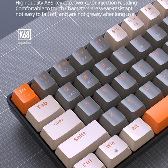 Zhiyoulang K68 Bluetooth wireless dual-mode game mechanical keyboard - Picture 7 of 14